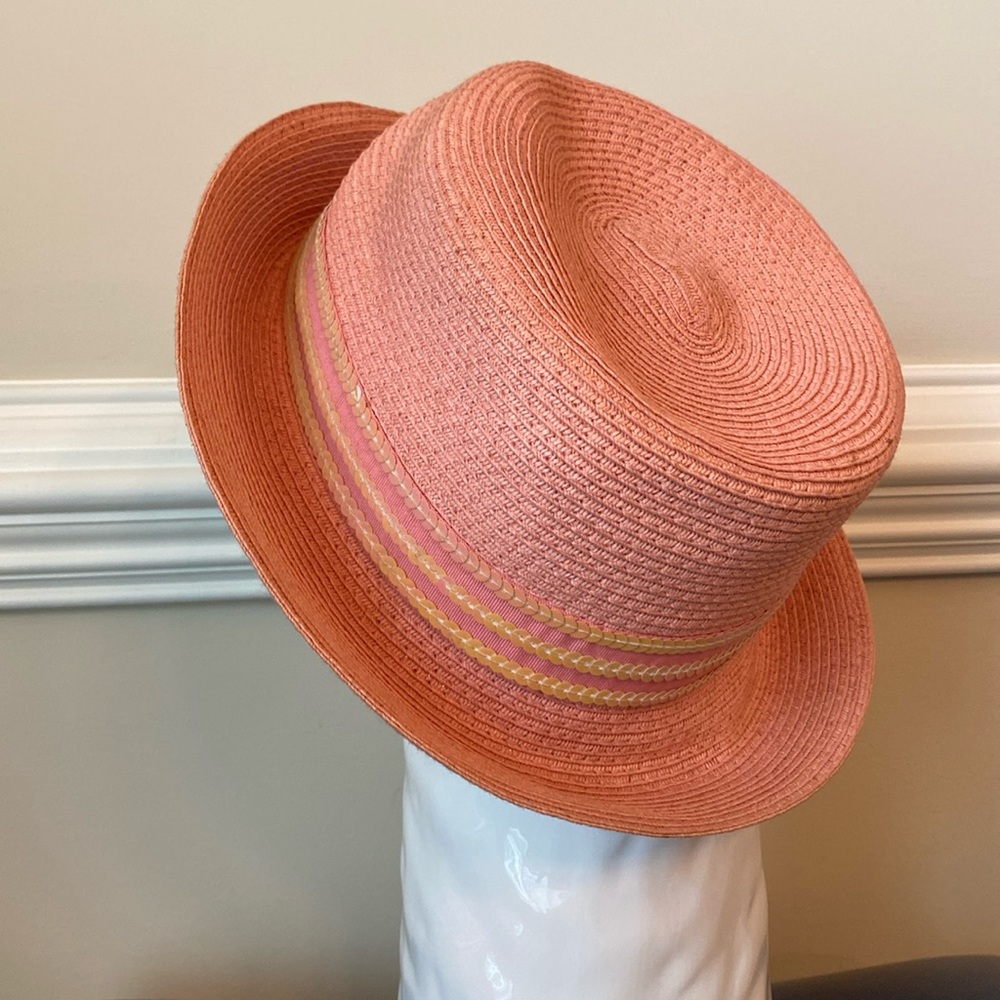 Vintage Pink Fedora with Sequined Band